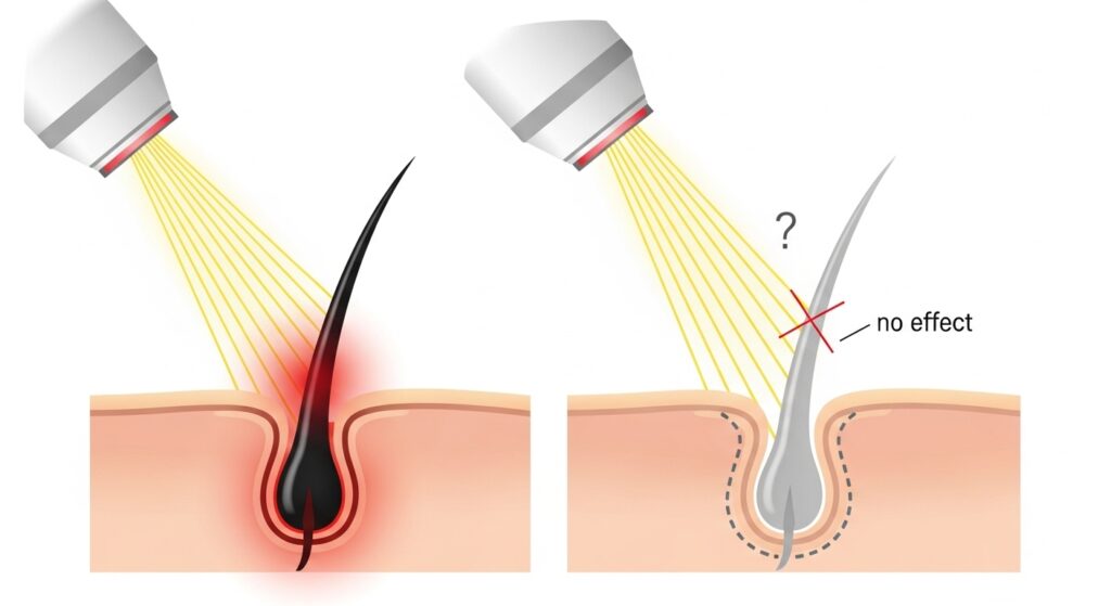 なげ白髪の髭は脱毛できないと言われるのか